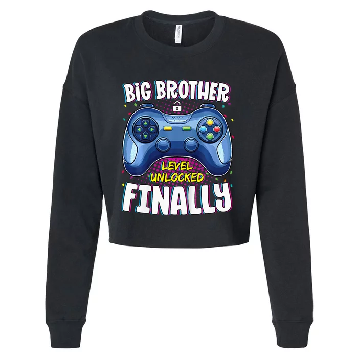 Big Brother Finally for Gamer Promoted to Big Brother Cropped Pullover Crew