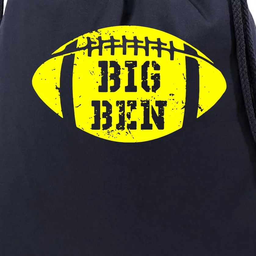 Big Ben Football Drawstring Bag