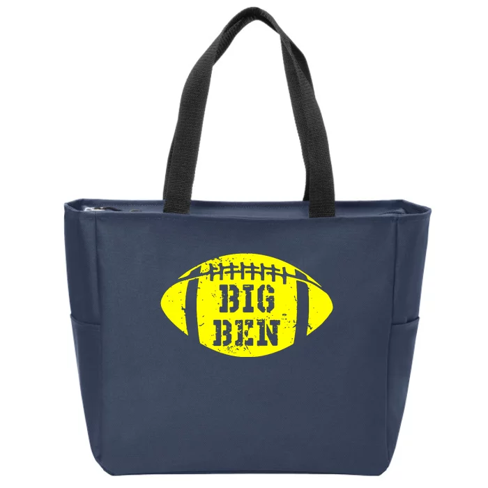 Big Ben Football Zip Tote Bag