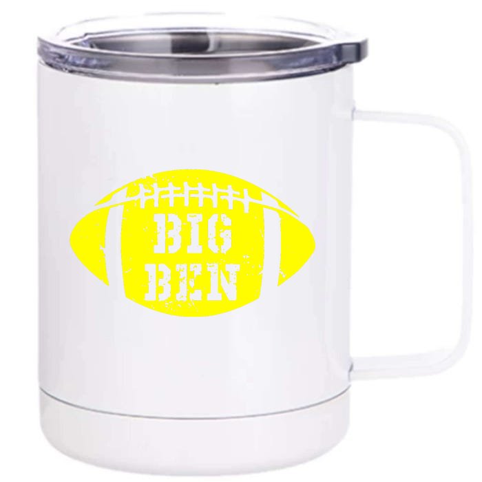 Big Ben Football Front & Back 12oz Stainless Steel Tumbler Cup