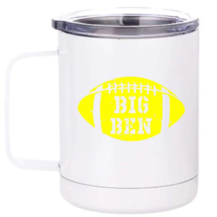 Big Ben Football Front & Back 12oz Stainless Steel Tumbler Cup