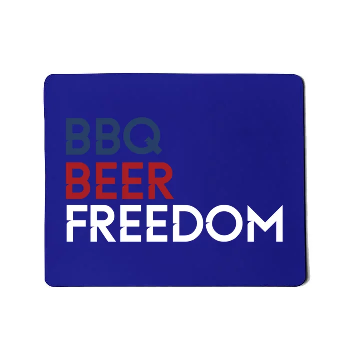 Bbq Beer Freedom 4th Of July Tee Gift Mousepad