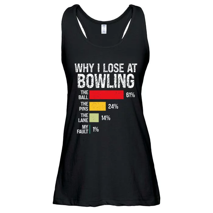 Bowling Bowler Funny Bowling Player Lover Team Pun Ladies Essential Flowy Tank