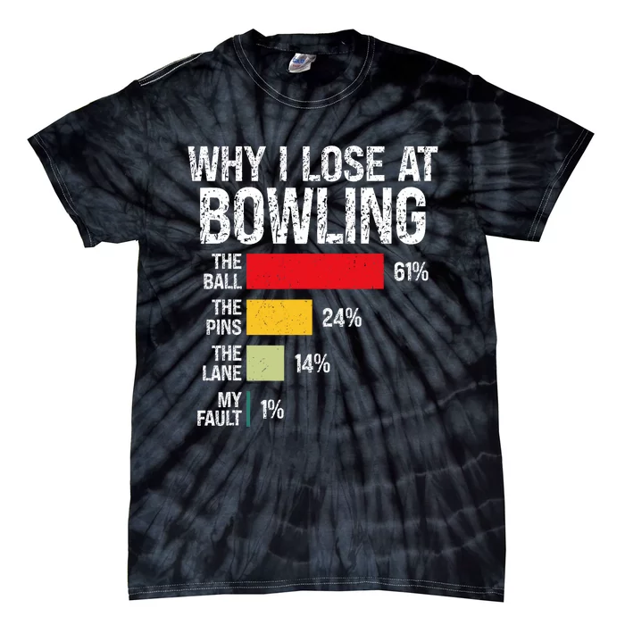 Bowling Bowler Funny Bowling Player Lover Team Pun Tie-Dye T-Shirt