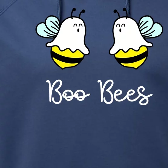 Boo Bees Funny Halloween Performance Fleece Hoodie