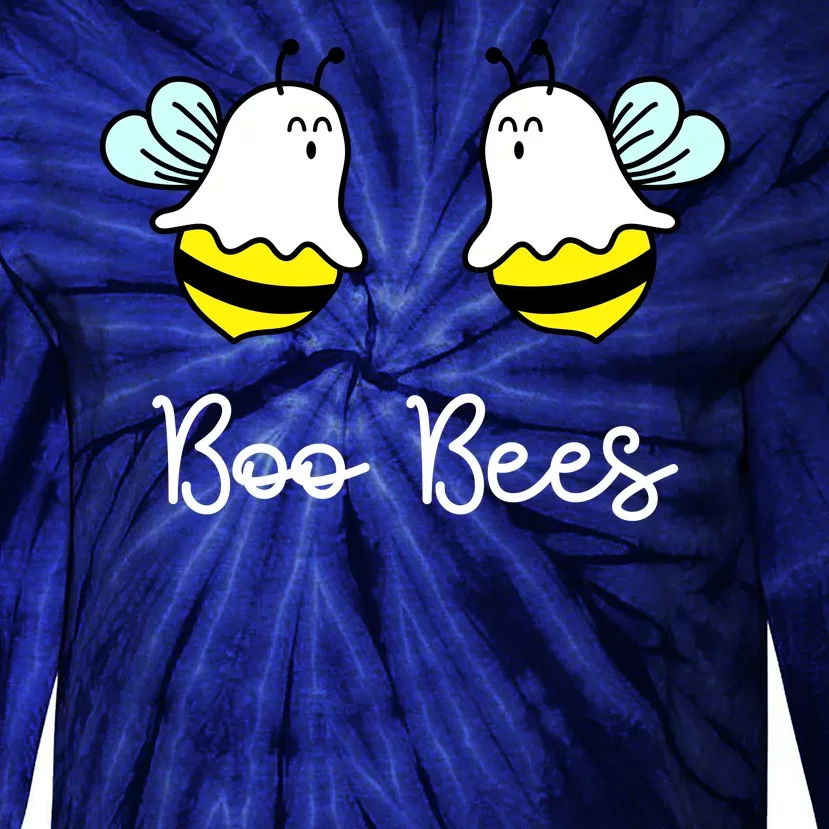 Boo Bees Funny Halloween Tie-Dye Long Sleeve Shirt