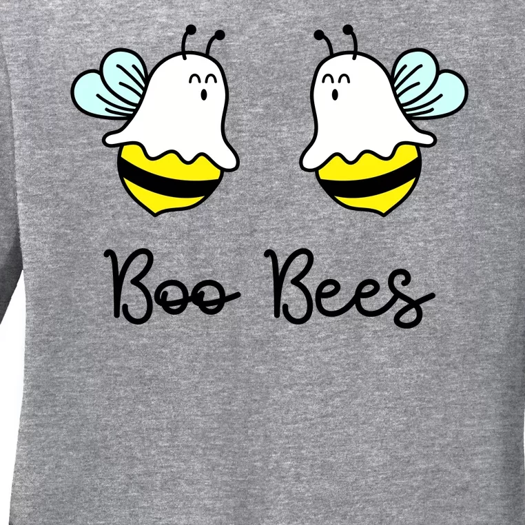 Boo Bees Funny Halloween Ladies Long Sleeve Shirt