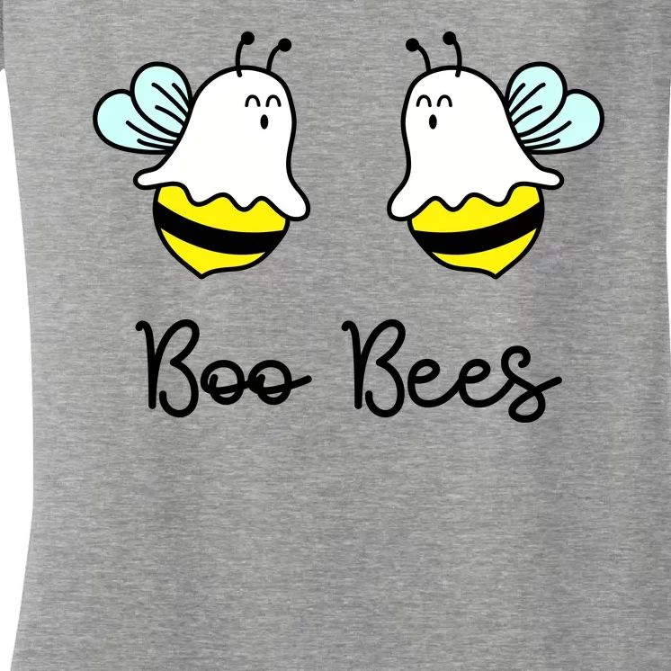 Boo Bees Funny Halloween Women's V-Neck T-Shirt