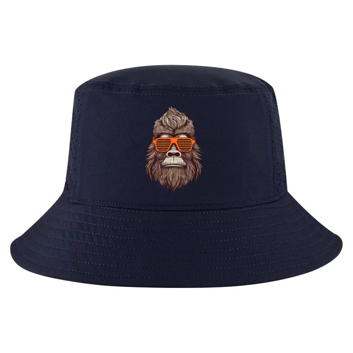 Bigfoot Birthday For Boy Cool Striped Animal Theme Party Cool Comfort Performance Bucket Hat