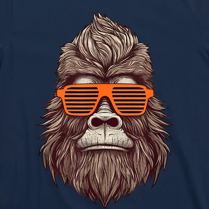 Bigfoot Birthday For Boy Cool Striped Animal Theme Party T-Shirt