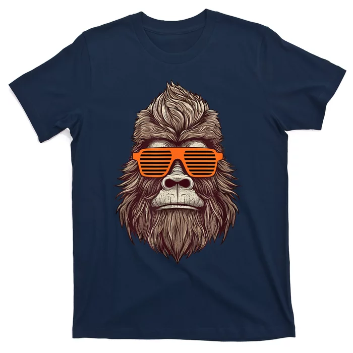 Bigfoot Birthday For Boy Cool Striped Animal Theme Party T-Shirt