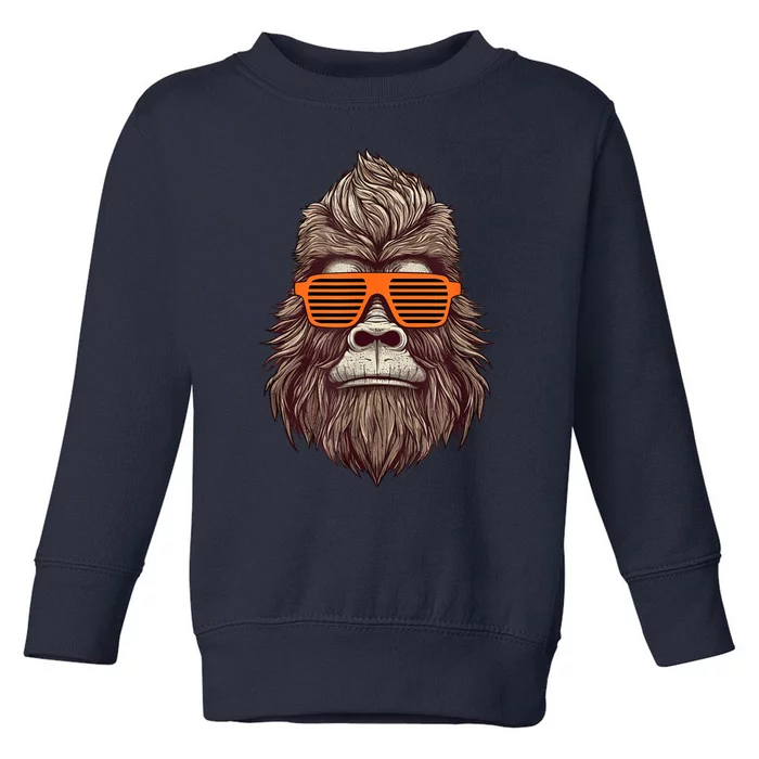 Bigfoot Birthday For Boy Cool Striped Animal Theme Party Toddler Sweatshirt