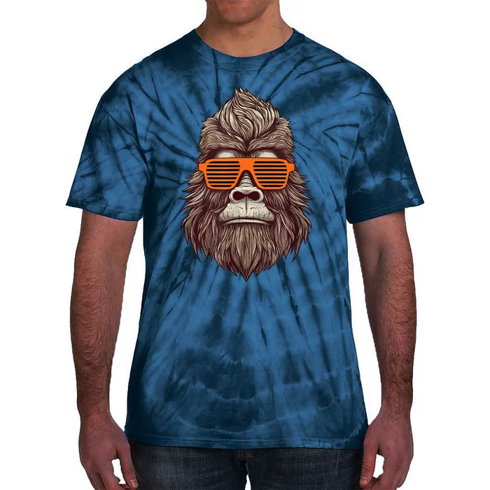 Bigfoot Birthday For Boy Cool Striped Animal Theme Party Tie-Dye T-Shirt