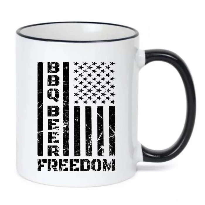 Bbq Beer Freedom Meaningful Gift American Usa Voting 2020 Great Gift Black Color Changing Mug