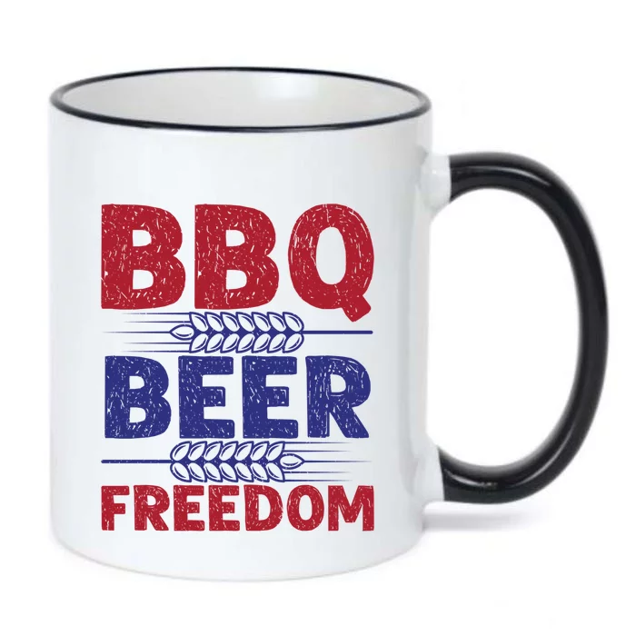 Bbq Beer Freedom Celebration Top Gift Black Color Changing Mug