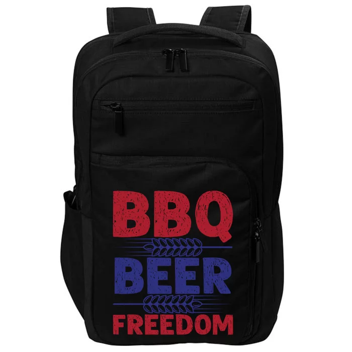 Bbq Beer Freedom Celebration Top Gift Impact Tech Backpack