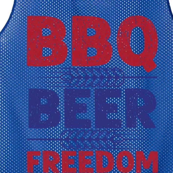 Bbq Beer Freedom Celebration Top Gift Mesh Reversible Basketball Jersey Tank