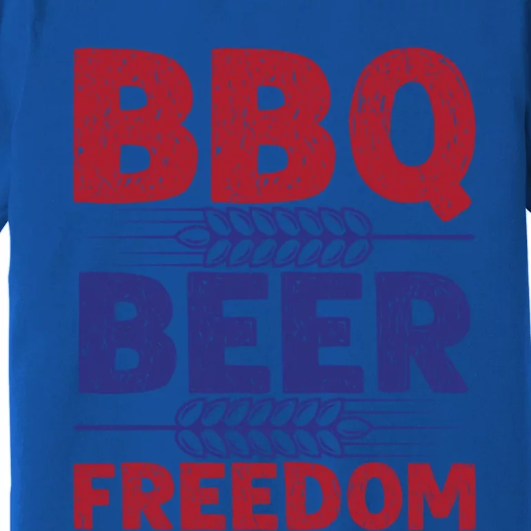 Bbq Beer Freedom Celebration Top Gift Premium T-Shirt