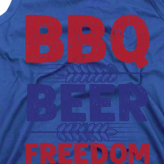 Bbq Beer Freedom Celebration Top Gift Tank Top