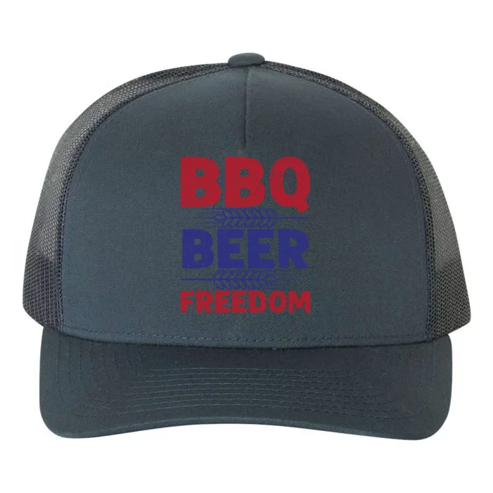 Bbq Beer Freedom Celebration Top Gift Yupoong Adult 5-Panel Trucker Hat