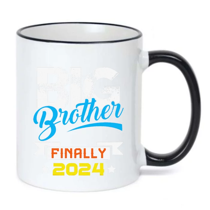 Big Brother Finally 2024 Pregnancy Announcement Baby Shower Black Color Changing Mug