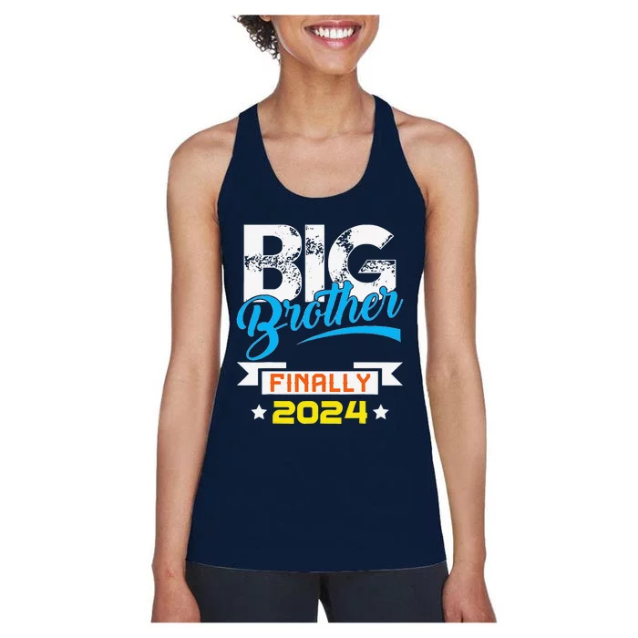 Big Brother Finally 2024 Pregnancy Announcement Baby Shower Women's Racerback Tank