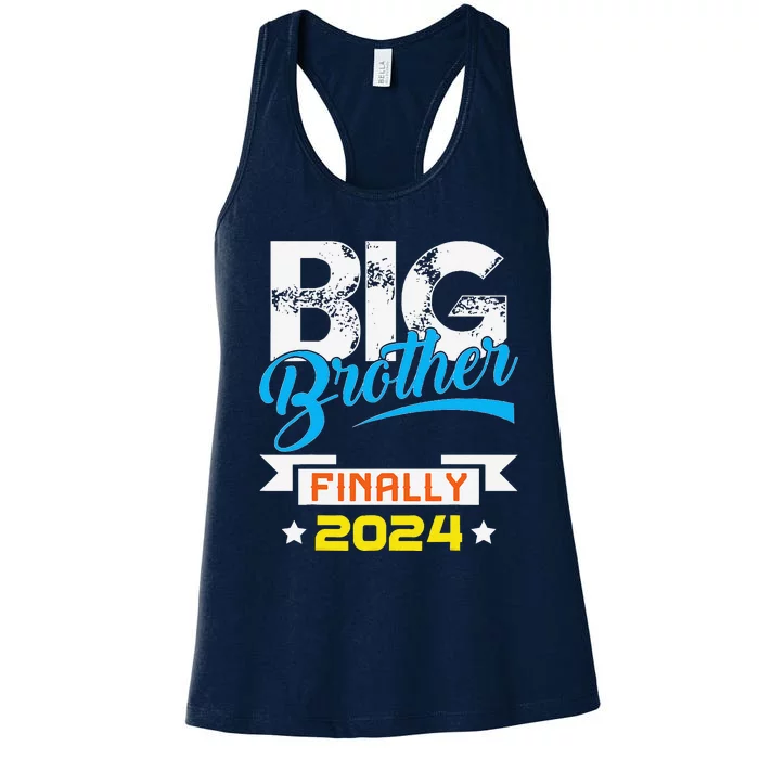 Big Brother Finally 2024 Pregnancy Announcement Baby Shower Women's Racerback Tank