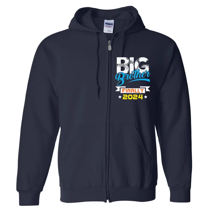 Big Brother Finally 2024 Pregnancy Announcement Baby Shower Full Zip Hoodie