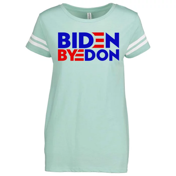 Biden Byedon Funny Politcal Anti Biden Enza Ladies Jersey Football T-Shirt