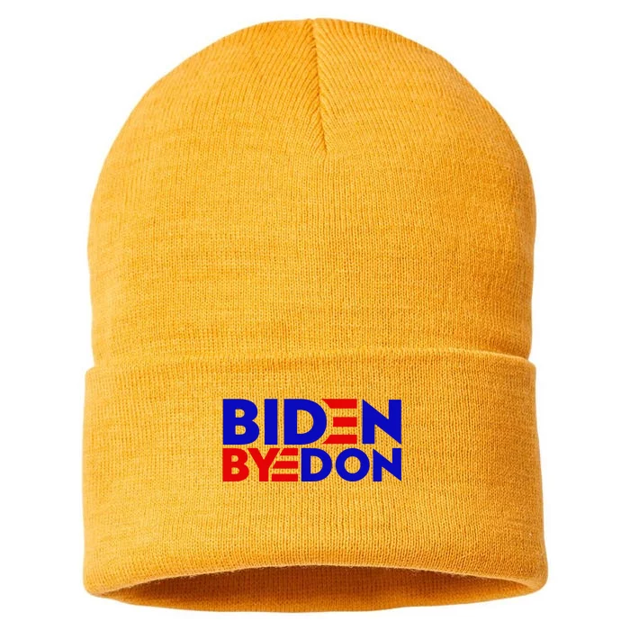 Biden Byedon Funny Politcal Anti Biden Sustainable Knit Beanie