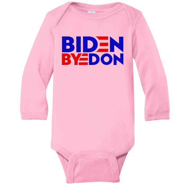 Biden Byedon Funny Politcal Anti Biden Baby Long Sleeve Bodysuit