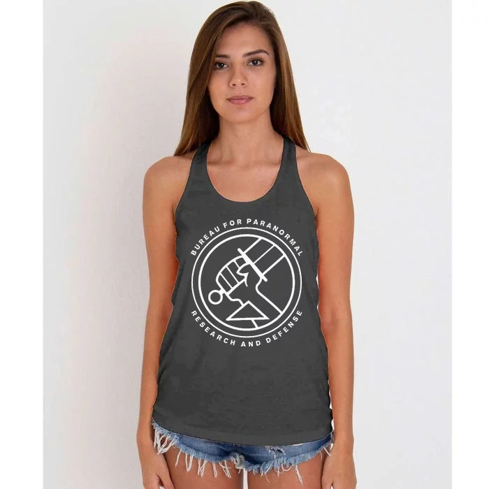 BPRD Bureau for Paranormal Research and Defense Women's Knotted Racerback Tank