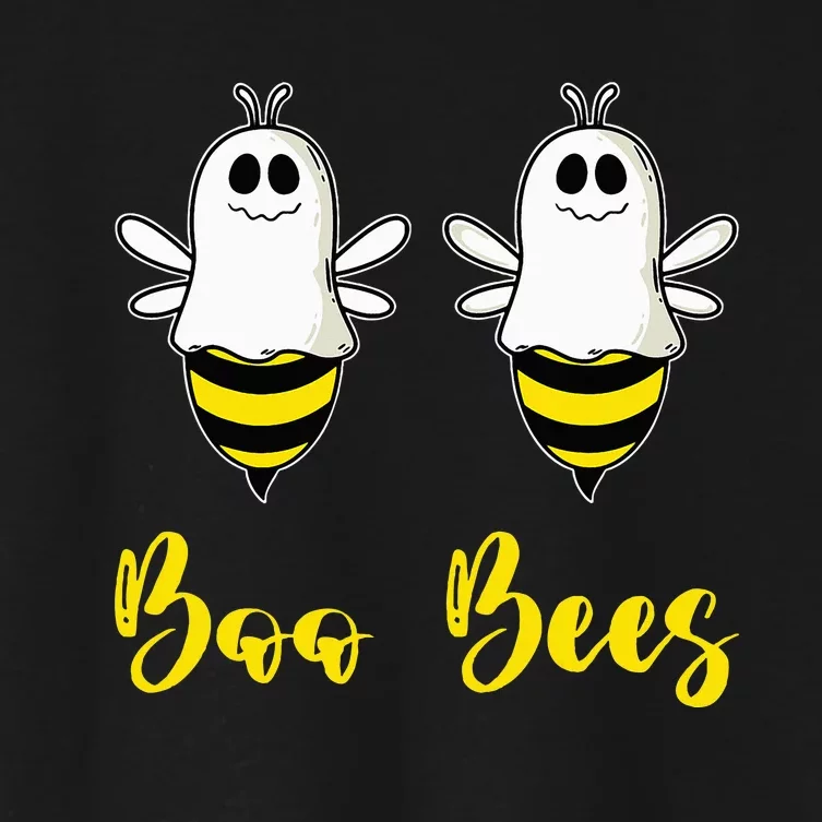 Boo Beez Funny Bee  Halloween Costume Bees Women's Crop Top Tee