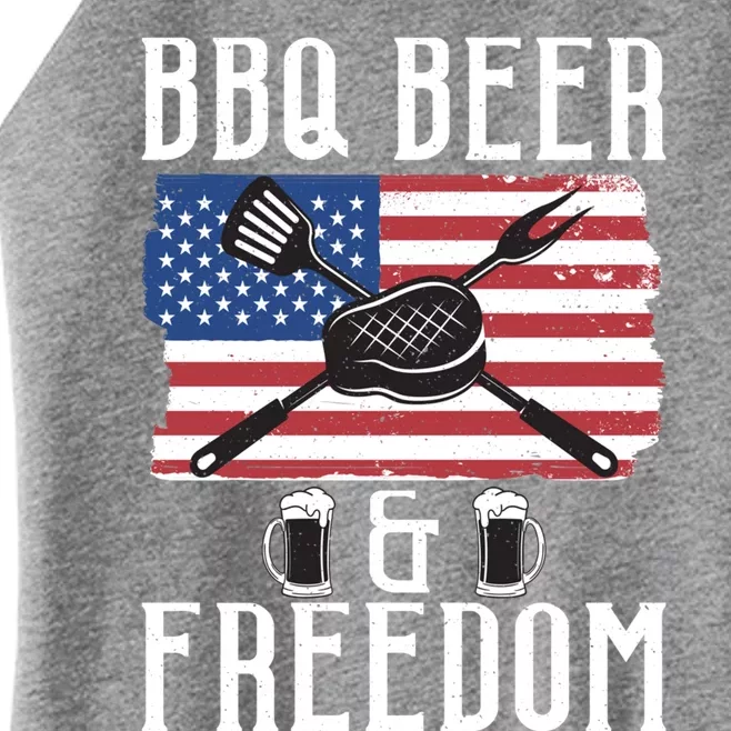 Bbq Beer Freedom Funny Barbeque Lovers Patriot Beer Er Funny Gift Women’s Perfect Tri Rocker Tank