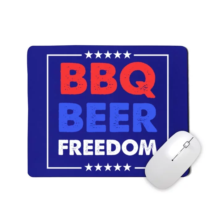 Bbq Beer Freedom Gift Bbq Beer Freedom Great Gift Mousepad