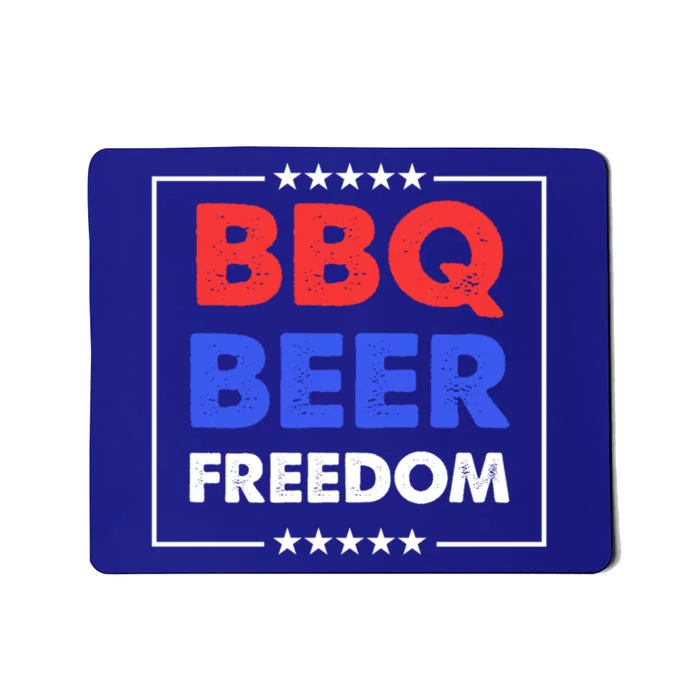 Bbq Beer Freedom Gift Bbq Beer Freedom Great Gift Mousepad