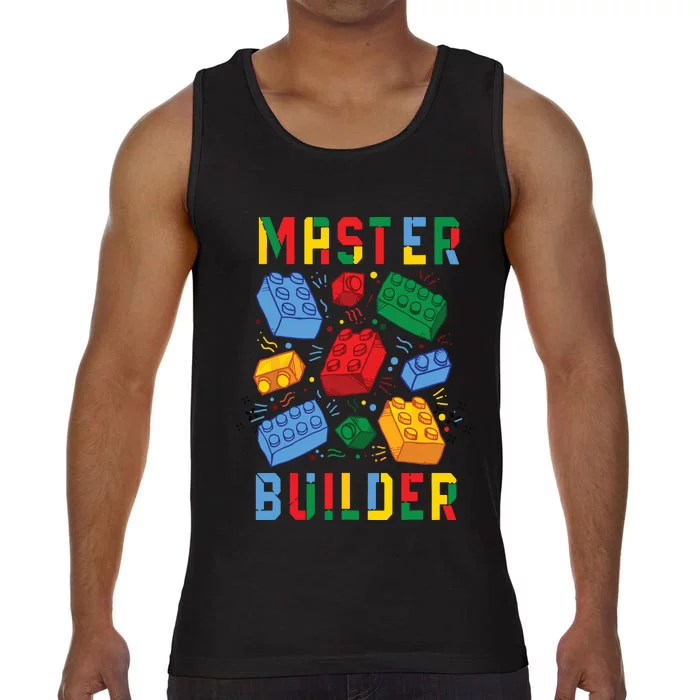 Brick Builder Funny Blocks Building Master Builder Comfort Colors® Tank Top