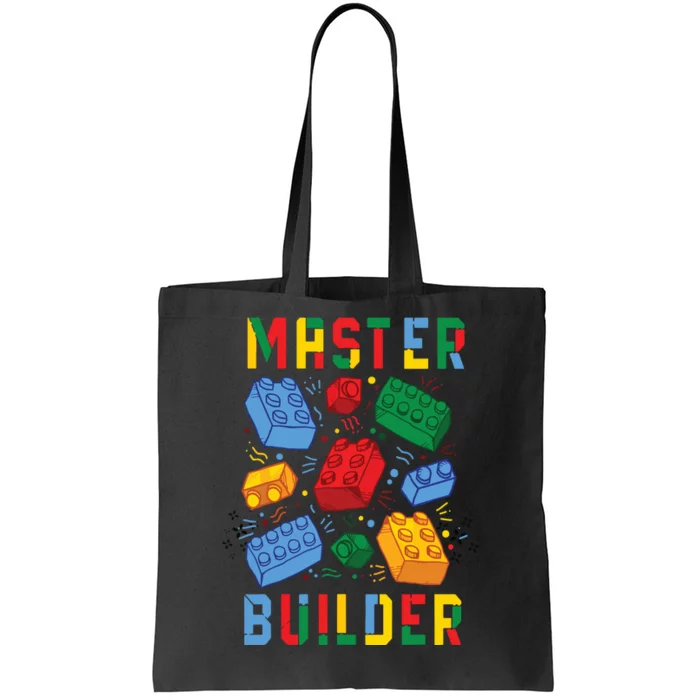 Brick Builder Funny Blocks Building Master Builder Tote Bag