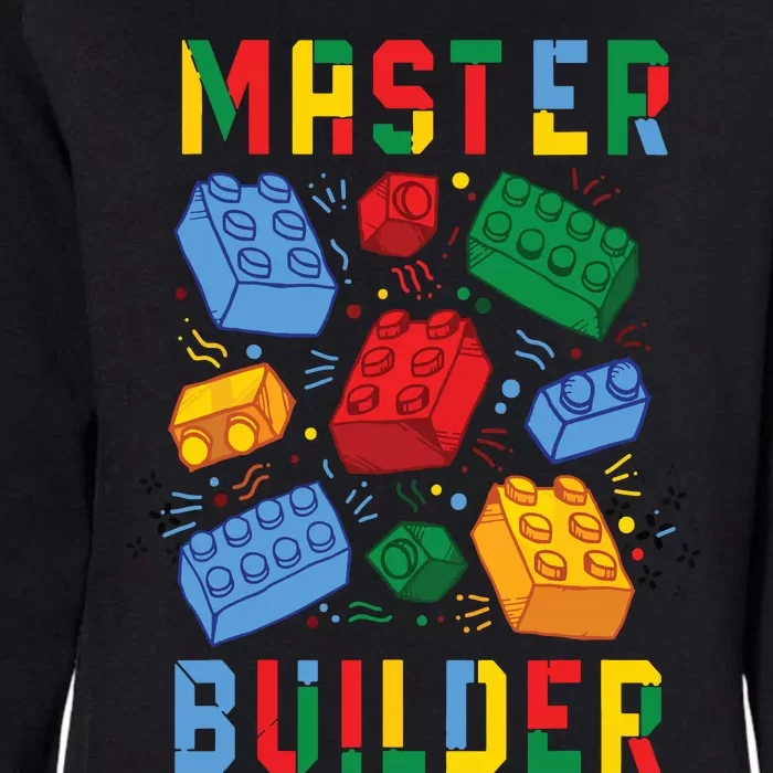 Brick Builder Funny Blocks Building Master Builder Womens California Wash Sweatshirt