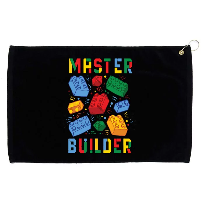 Brick Builder Funny Blocks Building Master Builder Grommeted Golf Towel