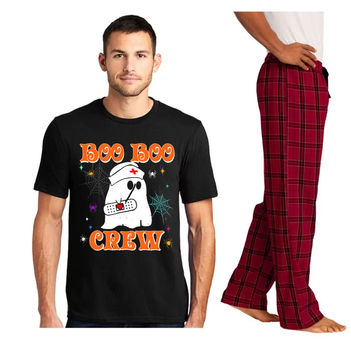 Boo Boo Funny Crew Halloween Doctor Nurse Nursing Boo Ghost Funny Gift Pajama Set