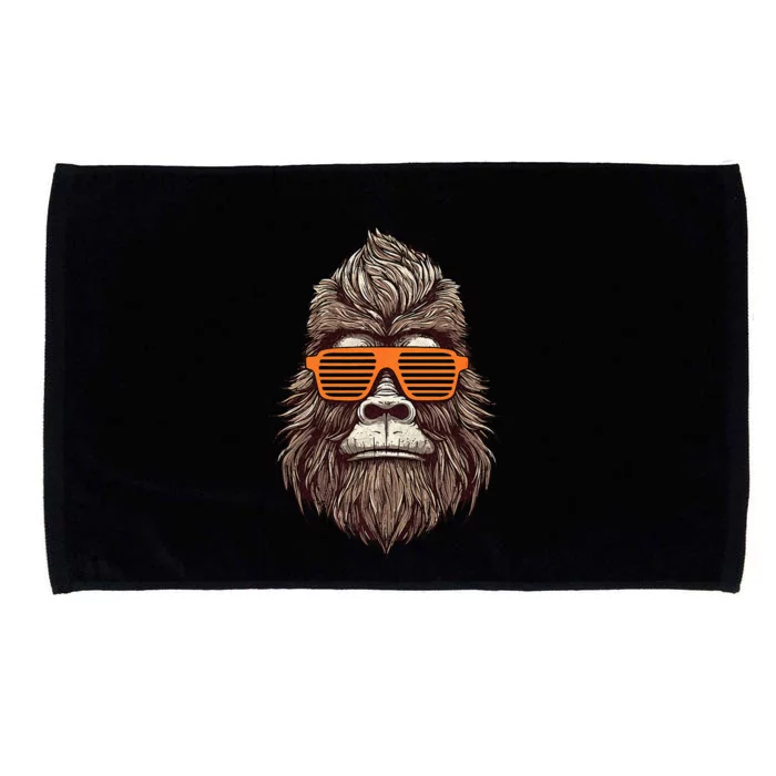 Bigfoot Birthday for Cool Striped Animal Theme Party Microfiber Hand Towel