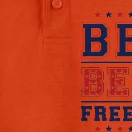 Bbq Beer Freedom Great Gift Dry Zone Grid Performance Polo