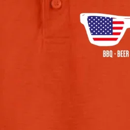 Bbq Beer Freedom Gift Dry Zone Grid Performance Polo