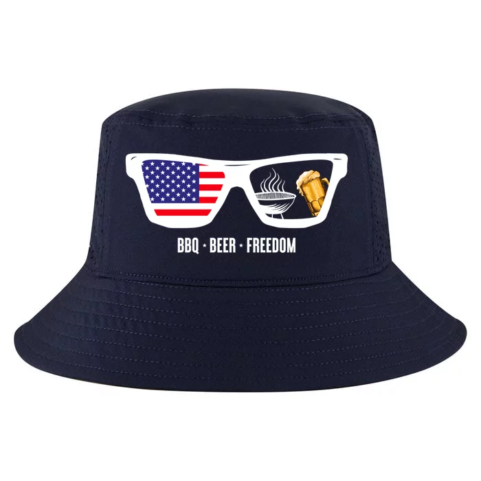 Bbq Beer Freedom Gift Cool Comfort Performance Bucket Hat