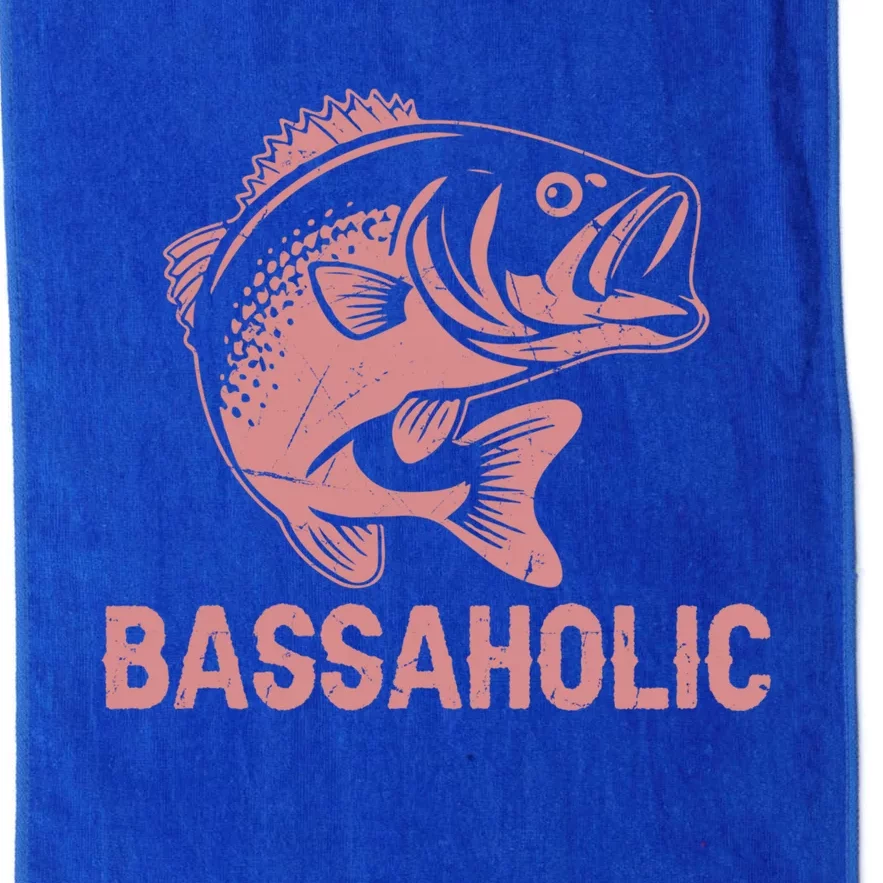 Bassaholic Bass Fishing Gift Platinum Collection Golf Towel