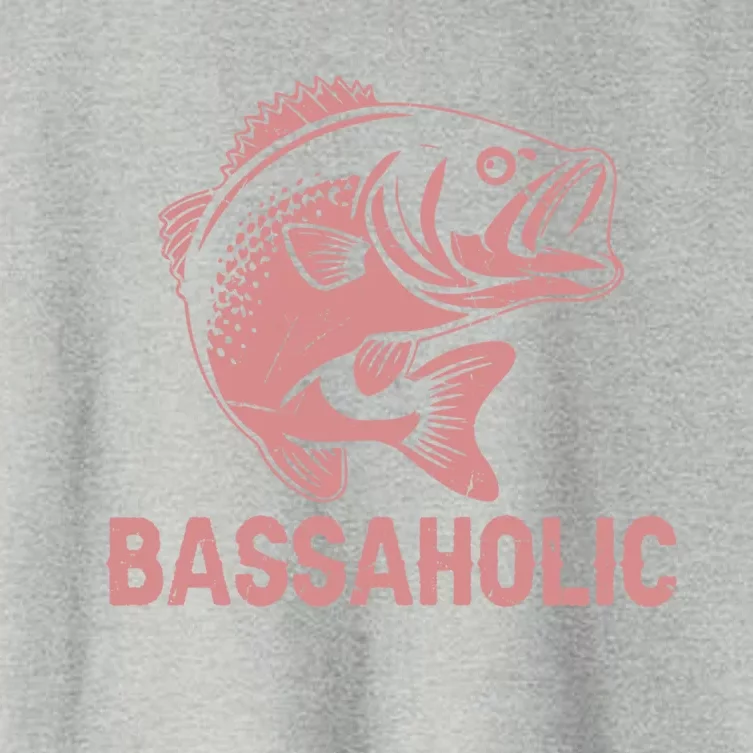 Bassaholic Bass Fishing Gift Women's Crop Top Tee