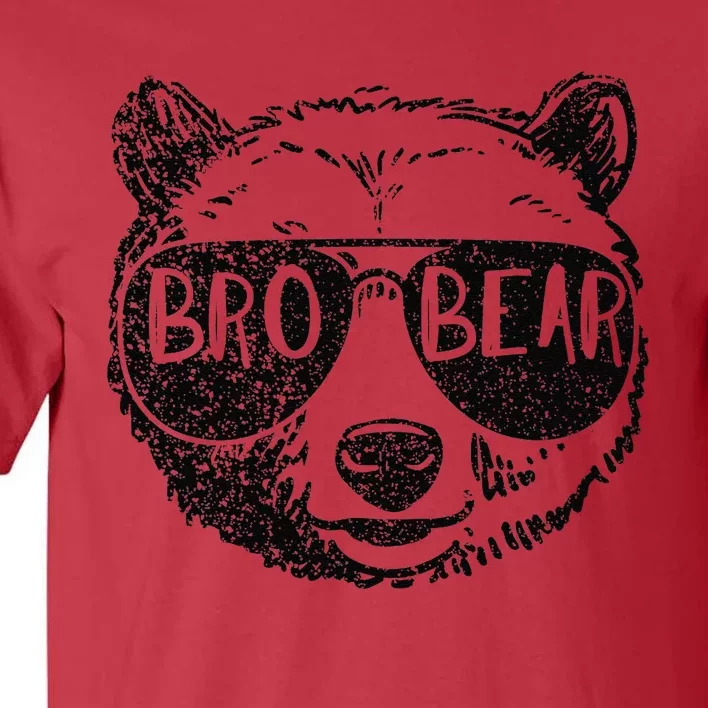 Brother Bear Face Sunglasses Big Little Brother FatherS Day Tall T-Shirt