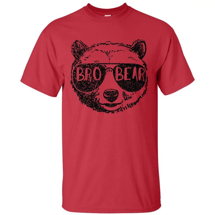 Brother Bear Face Sunglasses Big Little Brother FatherS Day Tall T-Shirt