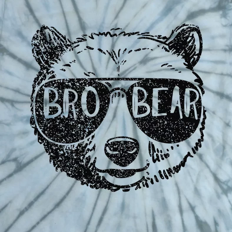 Brother Bear Face Sunglasses Big Little Brother FatherS Day Tie-Dye T-Shirt